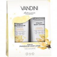Подарочный набор «Vandini» Vitality Duo, гель для душа+лосьон, 200+200 мл