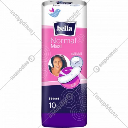 Женские гигиенические прокладки «Bella» Normal Maxi, 10 шт