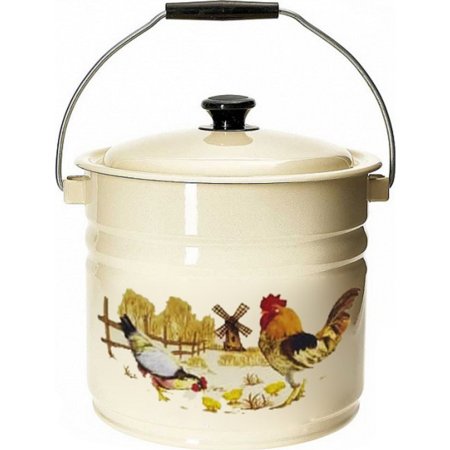 Кастрюля хозяйственная «Керченский МЗ» Подворье, слоновая кость, 10 л