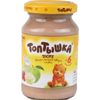 

Пюре"ТОПТЫШКА"(ябл/малина/твор/сл)190г