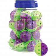 Игрушка для кошек «Triol» Мяч-погремушка, 40 мм, фиолетово-зеленый, 22181012