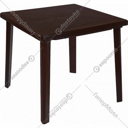 Стол «Стандарт Пластик Групп» квадратный, шоколадный, 800х800х710 мм