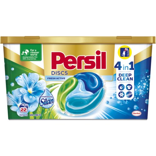 Капсулы для стирки «Persil» Discs fresh by silan, 22 шт