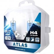 Автомобильная лампа «AVS» Atlas 5000К/PB H4.12V.60/55W, A78908S, 2 шт