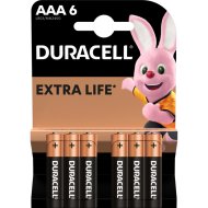 Комплект батареек «Duracell» ААА, BL6, 6 шт