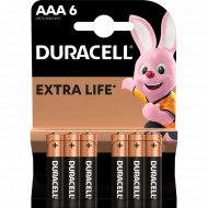 Комплект батареек «Duracell» LR03 BL6, 6 шт