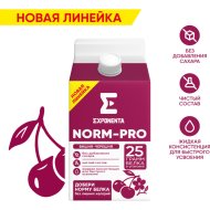 Напиток кисломолочный Exponenta Norm-Pro обезжиренный, вишня-черешня, без сахара, 0.5 кг