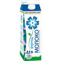 

Молоко "ВКУСНОЕ" 3.2% (п/пак,кр)Витеб 1л