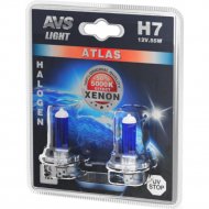 Автомобильная лампа «AVS» Atlas BL/5000К/H7.12V.55W, A78570S, 2 шт