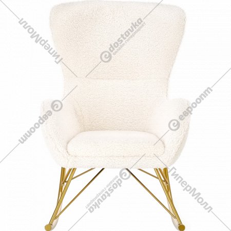 Кресло-качалка «Halmar» Liberto, V-CH-LIBERTO-FOT-KREMOWY, кремовый/золотой