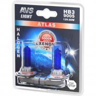 Автомобильная лампа «AVS» Atlas BL/5000К/HB3/9005.12V.65W, A78572S, 2 шт