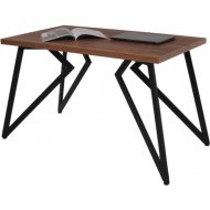 Обеденный стол «Millwood» Женева 18 мм, ЛДСП дуб табачный крафт/черный, 120х70х75 см