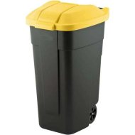 Контейнер для мусора «Curver» Refuse Bin, 214128, черный/желтый, 110 л