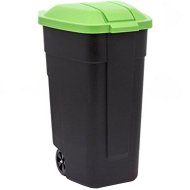 Контейнер для мусора «Curver» Refuse Bin, 214125, черный/зеленый, 110 л