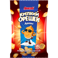 

Арахис "КРЕПКИЙ ОРЕШЕК"(жарен,солен)90г