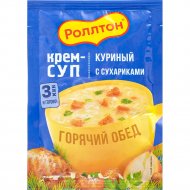 Cмесь крем-суп «Роллтон» куриный с сухариками, 21 г