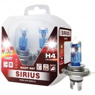 Автомобильная лампа «AVS» Sirius/Night Way/PB H4.12V.60/55W, A78949S, 2 шт