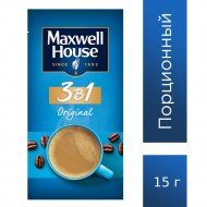 Кофе растворимый «Maxwell House» 3 в 1 , 12 х 15 г