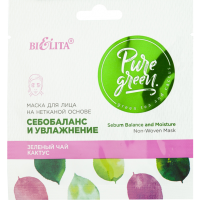 

Маска "PURE GREEN"(д/л нетк.основ.) 1шт