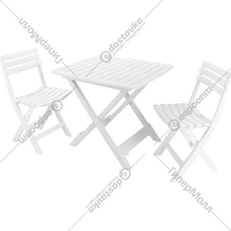 Набор мебели для сада «Ipae Progarden» Camping set, SET018BI, белый