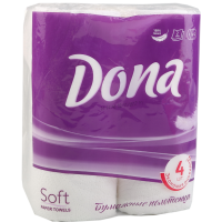 

Полотенца бумажные "DONA"(компл.,4шт.)
