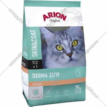 Корм для кошек «Arion» Original Derma, лосось, 7.5 кг