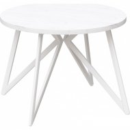 Обеденный стол «Millwood» Женева, ЛДСП белый/белый, 90х90х75 см