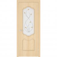 Дверь «Портадом» Орхидея, ДО Беленый дуб/Матовое, 200х90 см