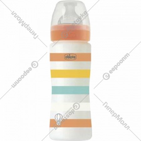 Бутылочка «Chicco» Well-Being Uni, 4+ месяца, 28637310000, оранжевый, 330 мл