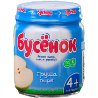 

Пюре "БУСЁНОК" (груша) 100г