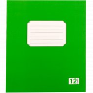 Тетрадь для записей «HanzKoger» узкая линейка, 12 листов, зеленый
