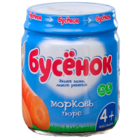

Пюре "БУСЁНОК" (морковь) 100г