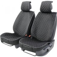 Накидки на сиденья «CarPerformance» CUS-1012 BK/GY, алькантара, ромб, черно-серый, 2 шт