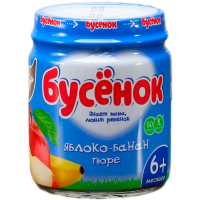 

Пюре "БУСЁНОК" (яблоко-банан) 100г