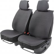 Накидки на сиденья «CarPerformance» CUS-1022 BK/GY, лен, черно-серый, 2 шт