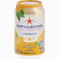 Напиток газированный «Sanpellegrino» лимонный, 0.33 л