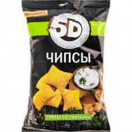 Чипсы пшеничные «5D» со вкусом грибов со сметаной, 90 г