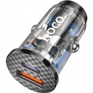 Автомобильное зарядное устройство «Hoco» DZ3 Max, 58904, 1 USB, черный, + кабель Type-C