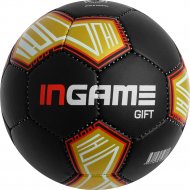 Футбольный мяч «Ingame» Gift, №5 2020, черный/красный/золотой