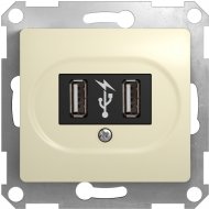 Розетка USB «Schneider Electric» Glossa, GSL000232