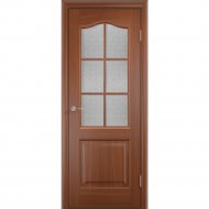 Дверь «Портадом» Классика, ДО Итальянский орех/Хрусталик, 200х90 см