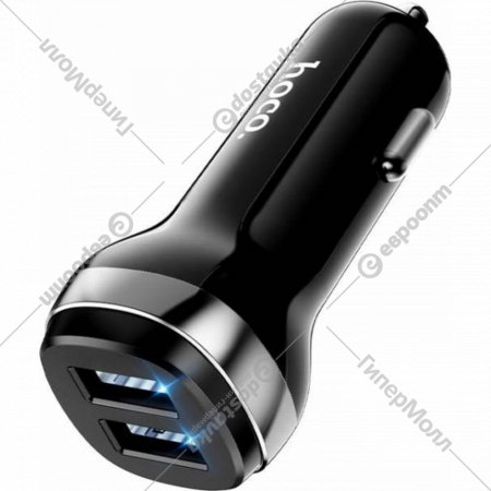 Автомобильное зарядное устройство «Hoco» Z40, 56919, 2 USB, черный