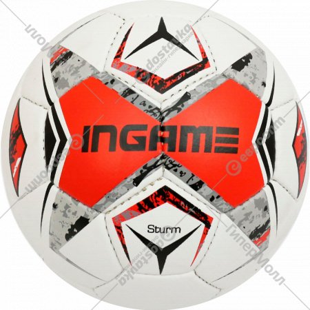 Футбольный мяч «Ingame» Sturm, 2020, белый/красный