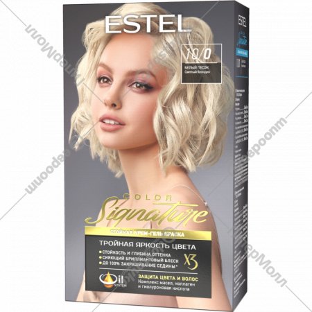 Крем-краска для волос «Estel» Color Signature, 10/0 белый песок, 150 мл + Estel Secrets 20 мл