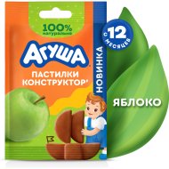 Пастилки фруктовые «Агуша» из яблок, 12 г