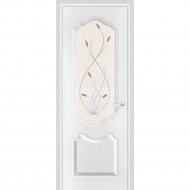Дверь «Портадом» Орхидея, ДО Белоснежный/Матовое, 200х90 см