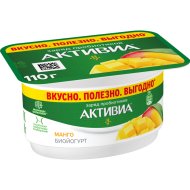 Биойогурт «Активиа» с манго, 3,0%, 110 г