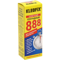 

Супер клей"KLEOFIX 888"(секунд,унив)5г