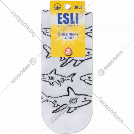Носки детские «Esli» белый, размер 20