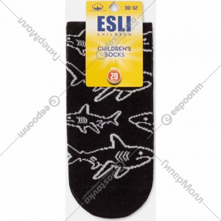 Носки детские «Esli» черный, размер 20